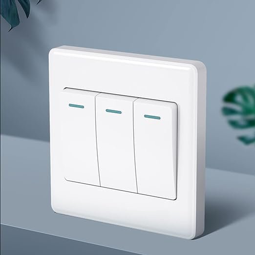 Big Button 3gang 2way Luxury White Switch